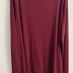 Zenana Outfitters Maroon Long Sleeve Dress